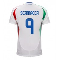 Taliansko Gianluca Scamacca #9 Vonkajší futbalový dres ME 2024 Krátky Rukáv